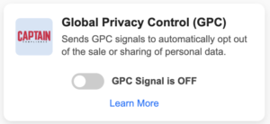 Global Privacy Control Plugin by Captain Compliance