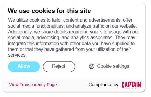 Example of a Cookie Consent Banner