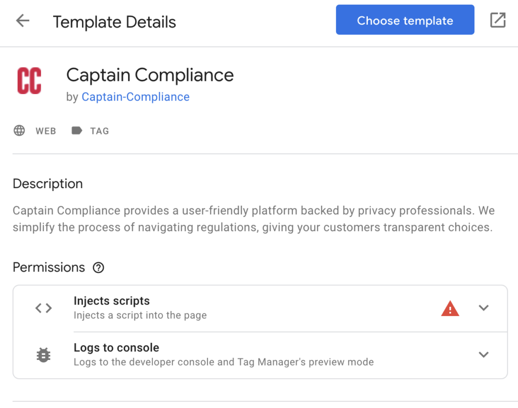 Google Tag Manager Captain Compliance