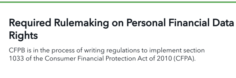 CFPB Personal Financial Data Rights Rule