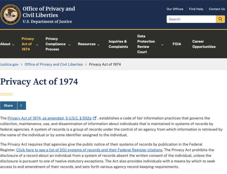The Privacy Act of 1974: A Half-Century Shield Faces Musk, DOGE, and Modern Data Privacy