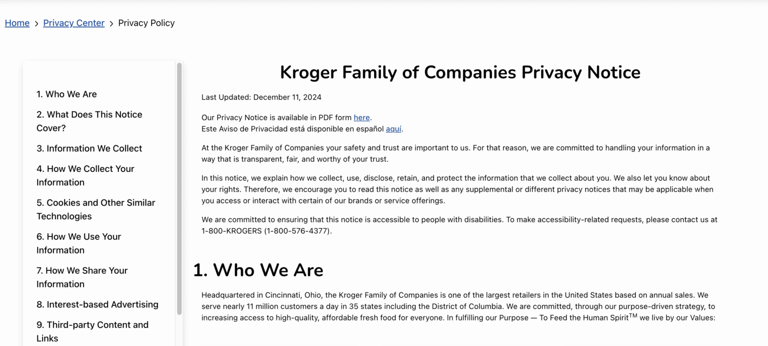 Kroger Key Risk Exposure Kroger’s Data Practices Under Fire: Consumer Reports Exposes Privacy ...