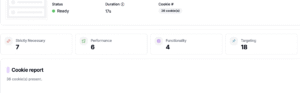 Cookie Report from CaptainCompliance's Scanner
