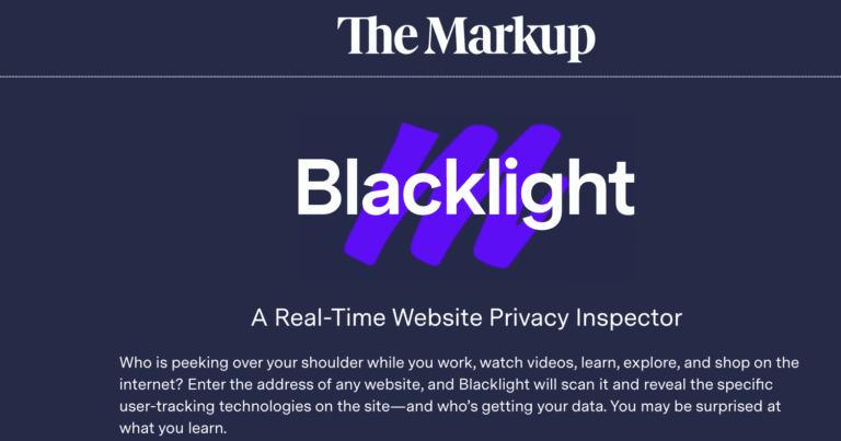 Unveiling Hidden Trackers: Exploring The Markup’s Blacklight Tool for Privacy Professionals