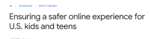 Google Ensuring Safety for Kids
