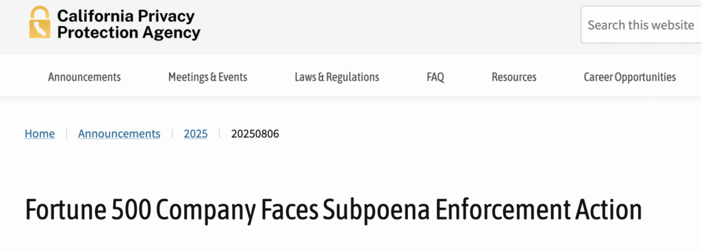 Tractor Supply Company Receives CCPA Investigation