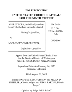 Popa vs Microsoft WESCA Lawsuit