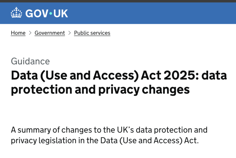 UK Data Use and Access Act (DUAA)