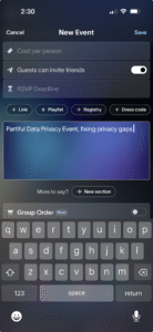 Risks with Partiful Data Leaking of locations