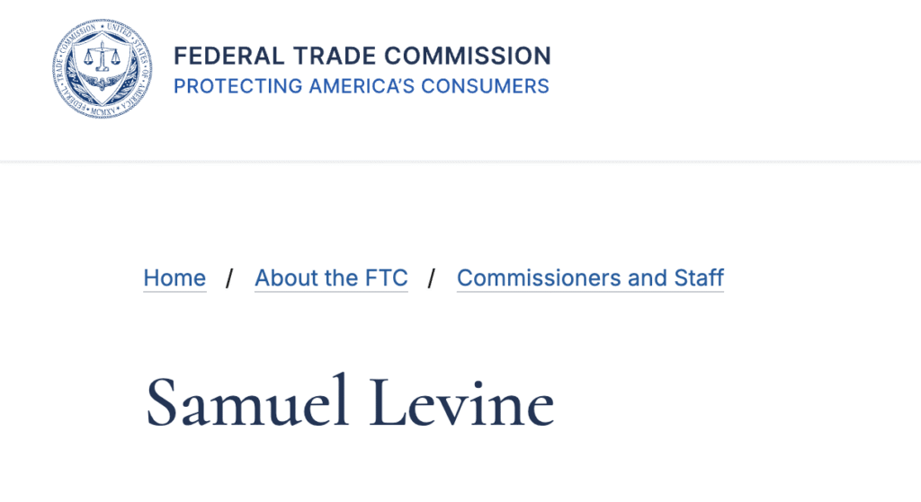 Samuel Levine FTC Enforcement over COPAA Privacy Violations