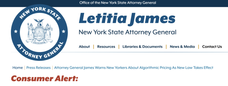 New York’s Algorithmic Pricing Law Takes Effect