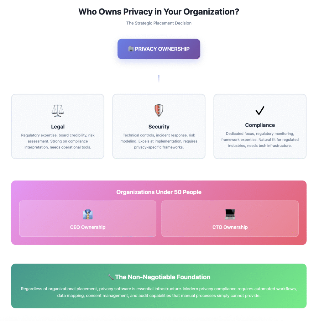 Who owns privacy at an organization