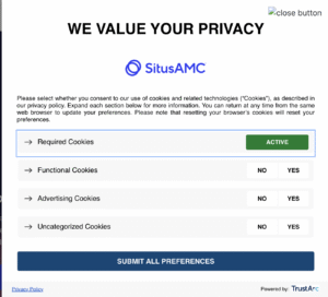SitusAMC Privacy Compliance Hack using Trustarc