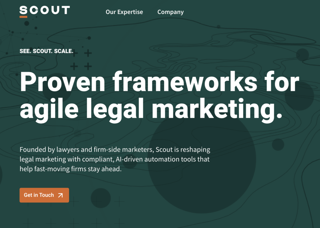 Homepage for Scout Your Case