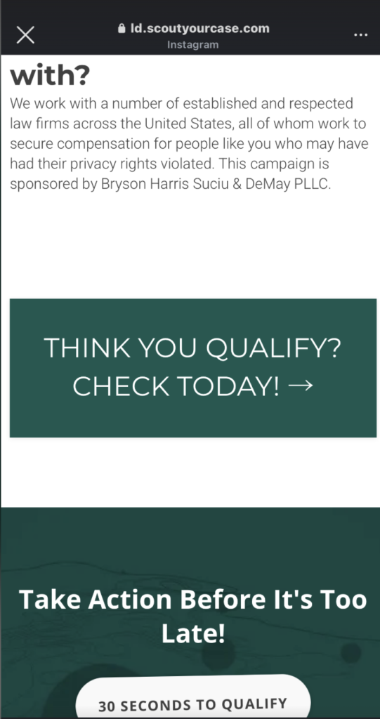 Scoutyourcase.com Instagram Ads