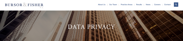 Bursor & Fisher’s Data Privacy Class Actions