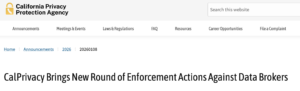 CalPrivacy Cracks Down on Data Broker Datamasters 