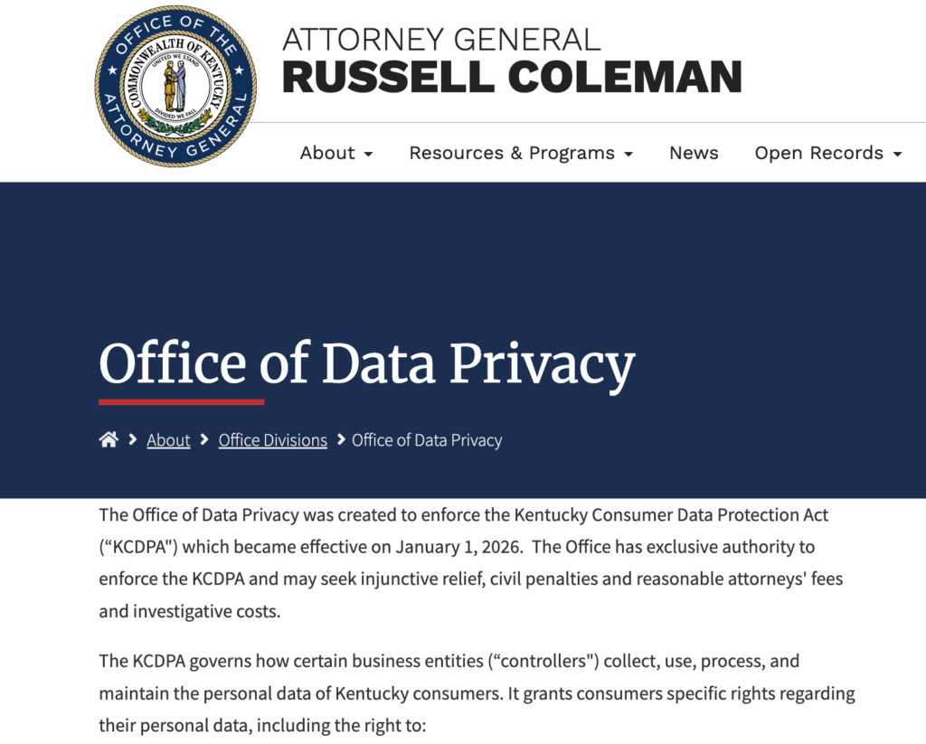 Kentucky Office of Data Privacy