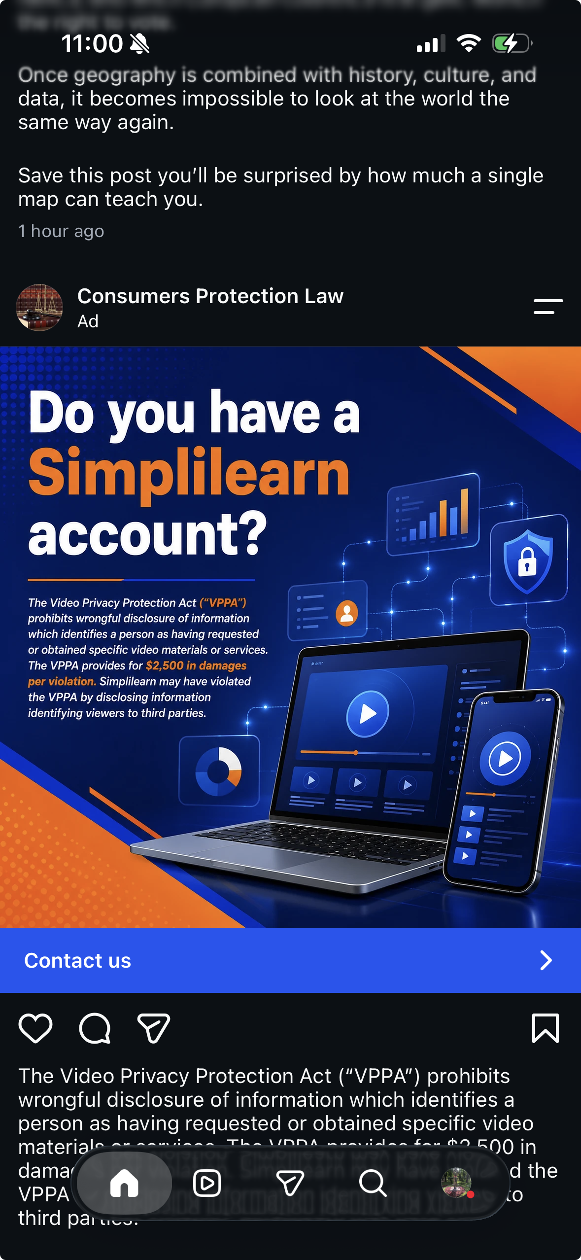 SimpliLearn Data Privacy Lawsuit Advertisement