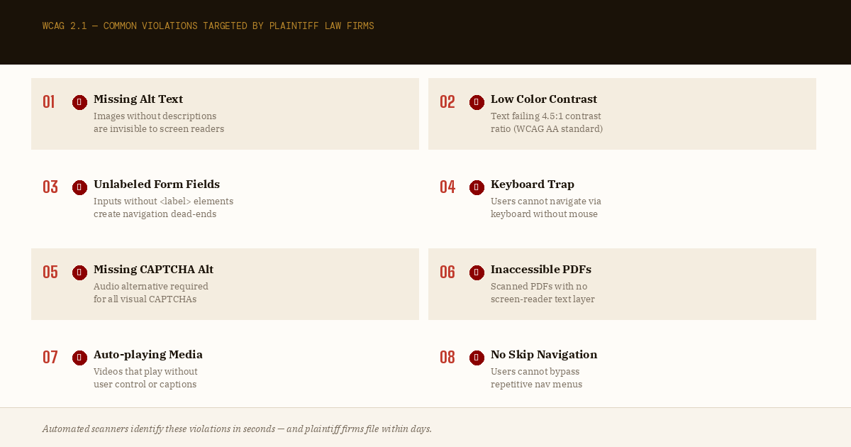 WCAG Checklist