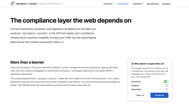 The Future of Consent Management: Breaking Down the navigator.consent Standard