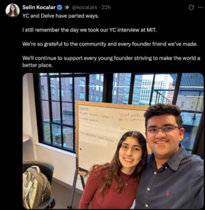 Selin Koclar Y Combinator X.com announcement