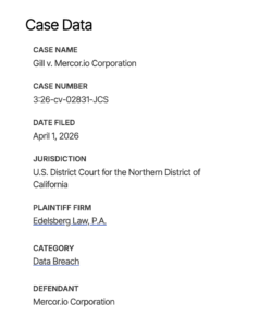 Mercor Class Action Privacy Lawsuit by Edelsberg Law, P.A.