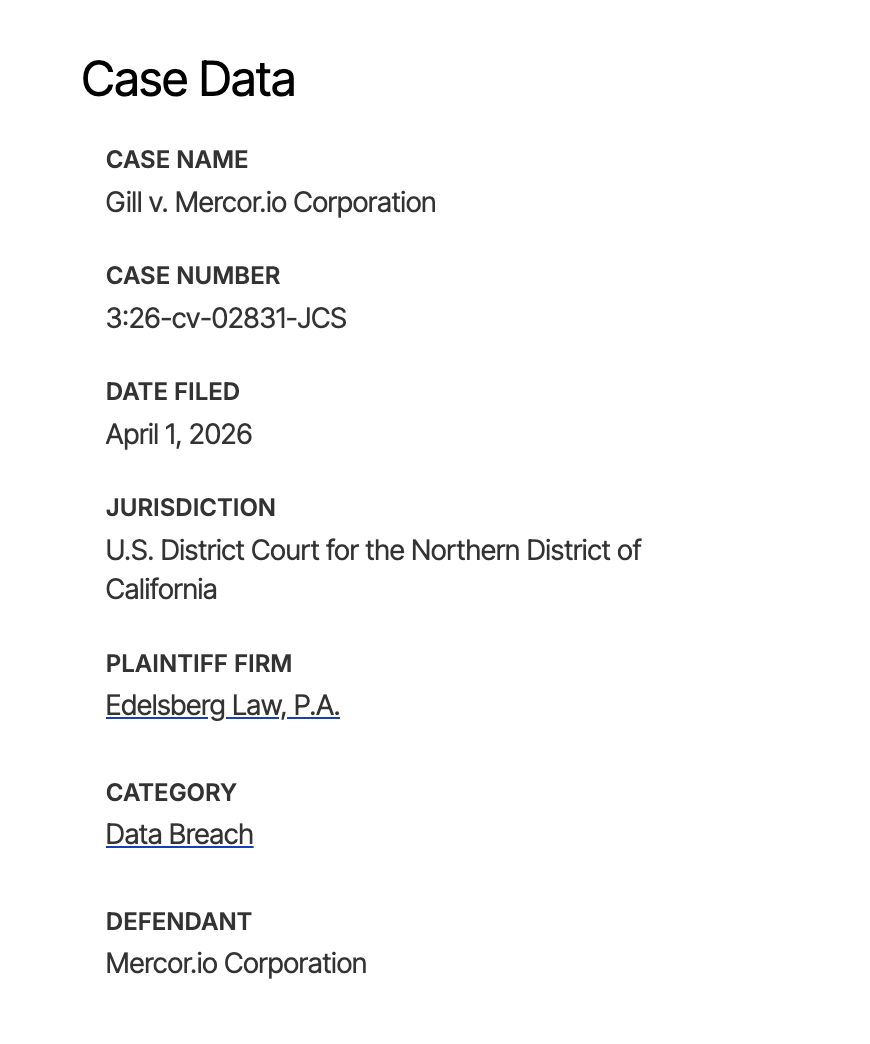 Mercor Class Action Privacy Lawsuit by Edelsberg Law, P.A.