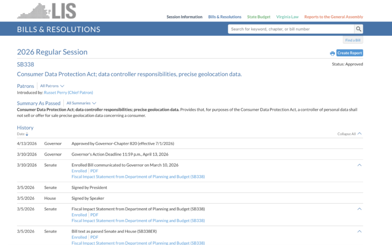 Governors in Virginia and Kentucky Enact Amendments Strengthening Comprehensive Privacy Laws