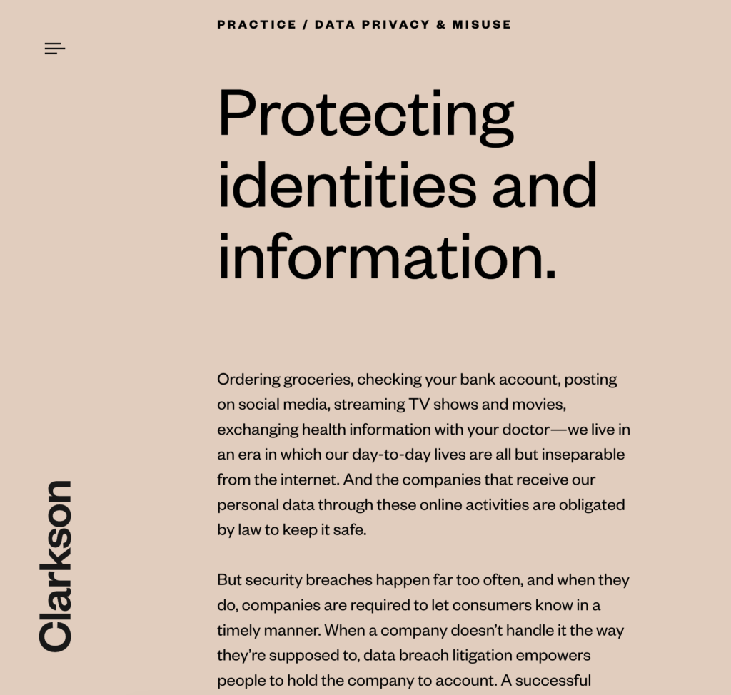 Clarkson Data Privacy and Pixel Firm