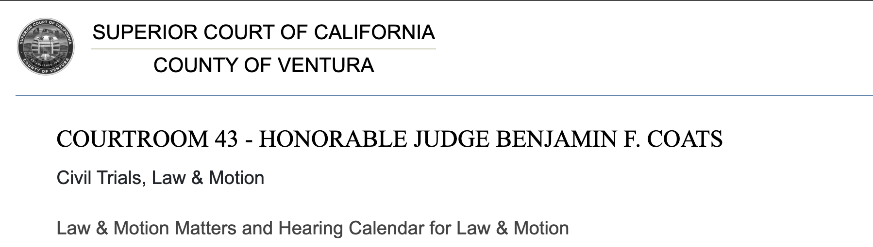 Benjamin Coats CMIA Judge Ruling