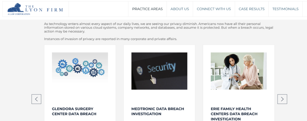 The Lyon Firm Cincinnati For Data Privacy Lawsuits