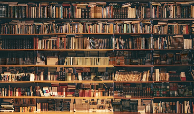 Library of organized records and documents for records management consulting