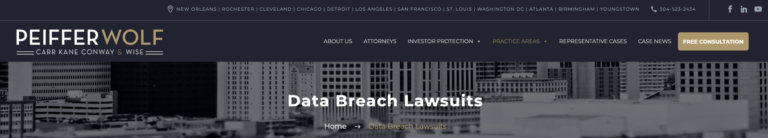 Peiffer Wolf’s Pixel Tracking Litigation Law Firm