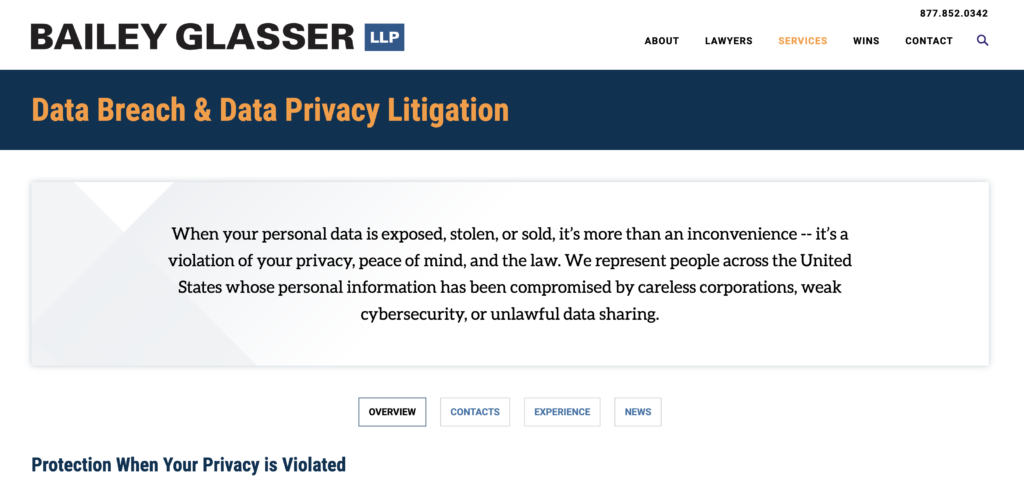 Bailey Glasser data Privacy Litigation