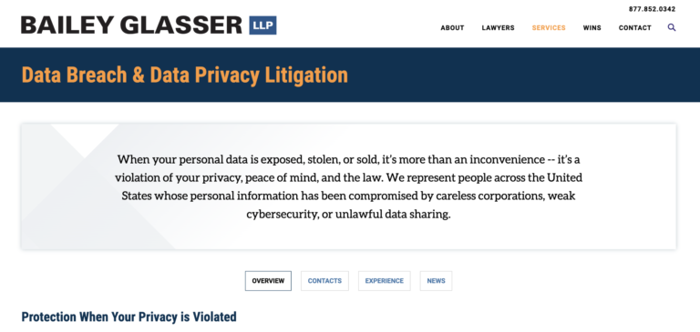Bailey & Glasser Data Breach & Data Privacy Litigation 