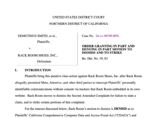 Smith v Rack Room ECPA Lawsuit