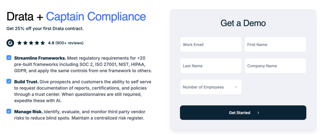 Partnership for Drata and Captain Compliance