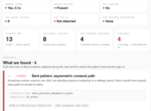 Privacy Risk Monitoring Tool from Captain Compliance