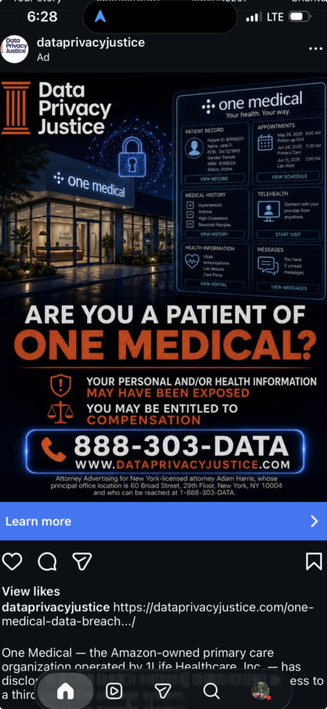 One Medical Data Breach Investigation