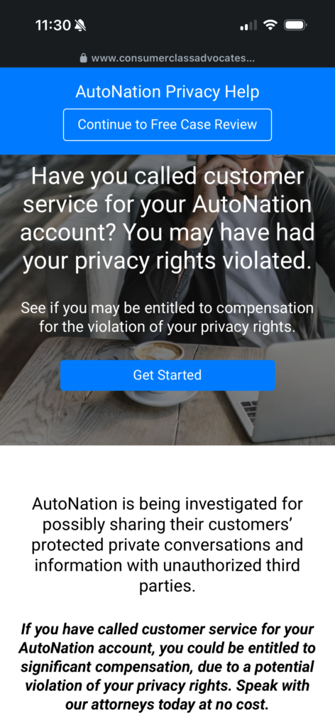 Data Privacy firm McGuire advertising for privacy plaintiffs