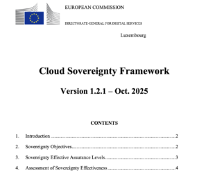 EU Cloud Sovereignty Framework