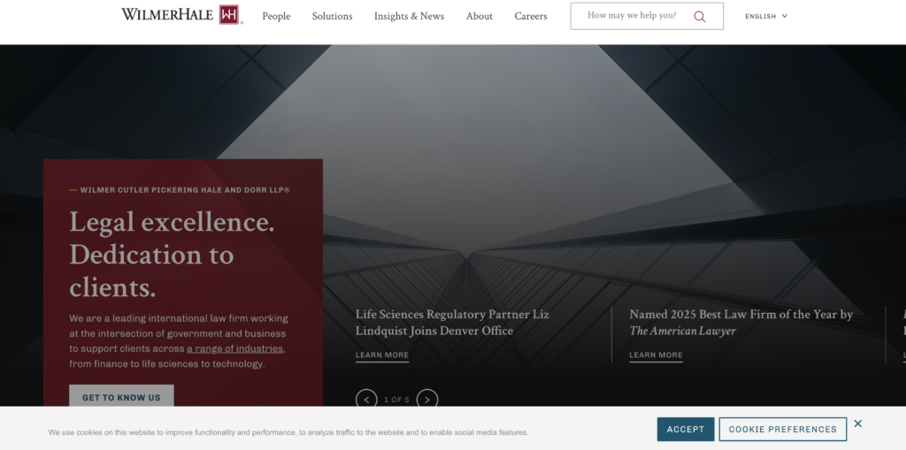 Wilmer Hale Law Firm dealing with data breach