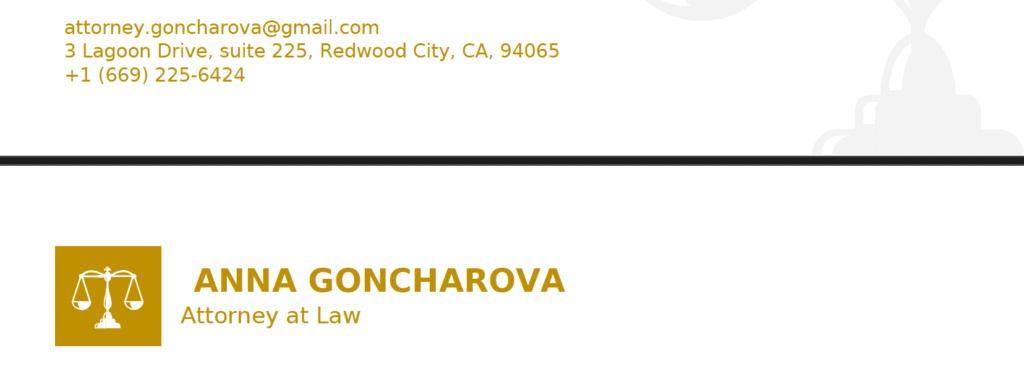 Attorney Anna Goncharova