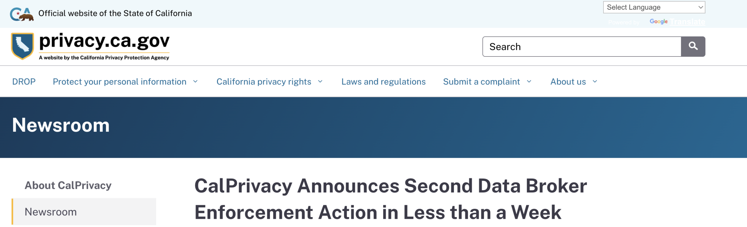 Cybba Data Broker Fine CalPrivacy