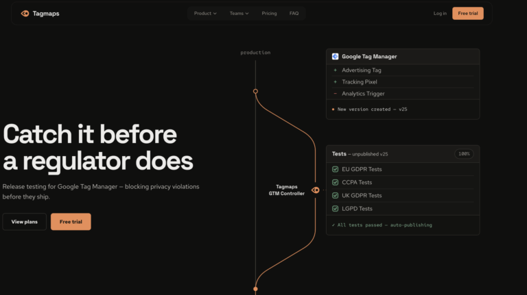 How Tagmaps Tests Google Tag Manager for Privacy Problems Before They Go Live