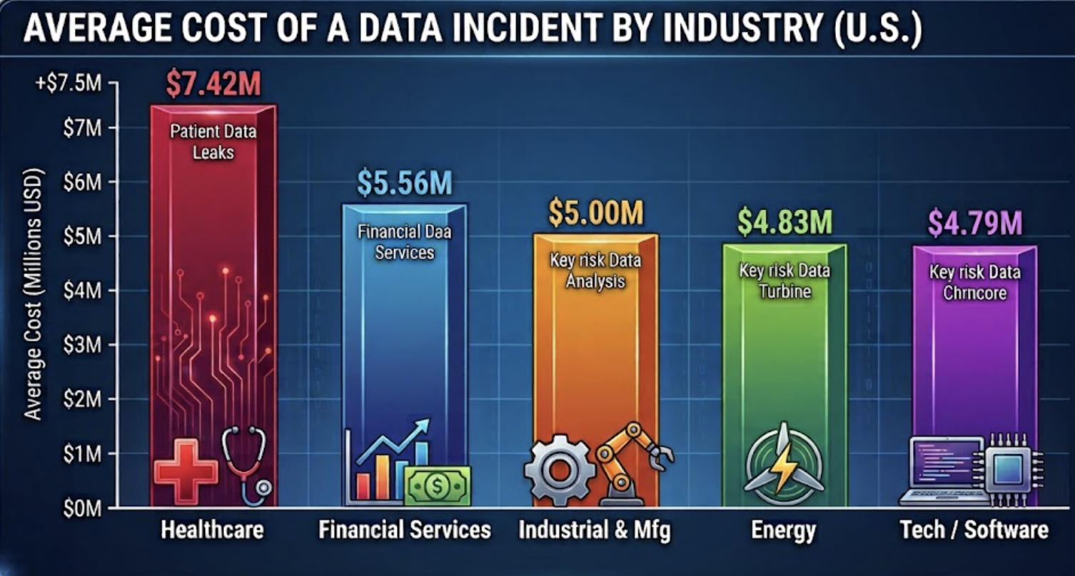 Average Cost of a data incident