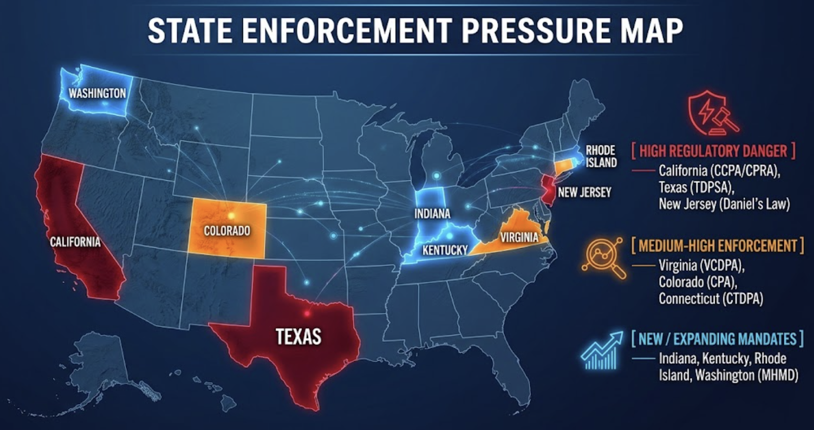 State Enforcement Compliance Map