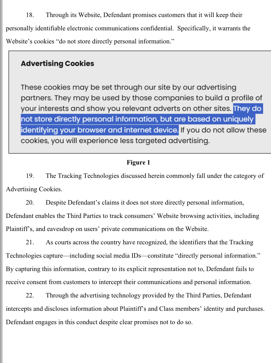 Pacsun data privacy lawsuit by bursor and fisher